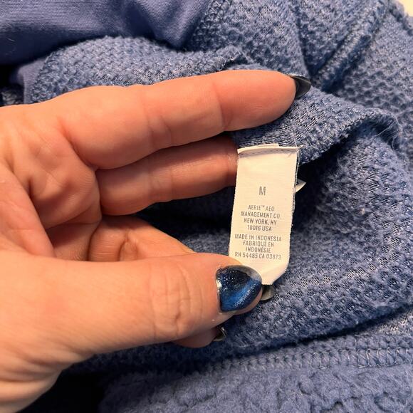 Aerie Dream Sherpa Quarter Zip Sweatshirt Size Medium - Picture 7 of 10